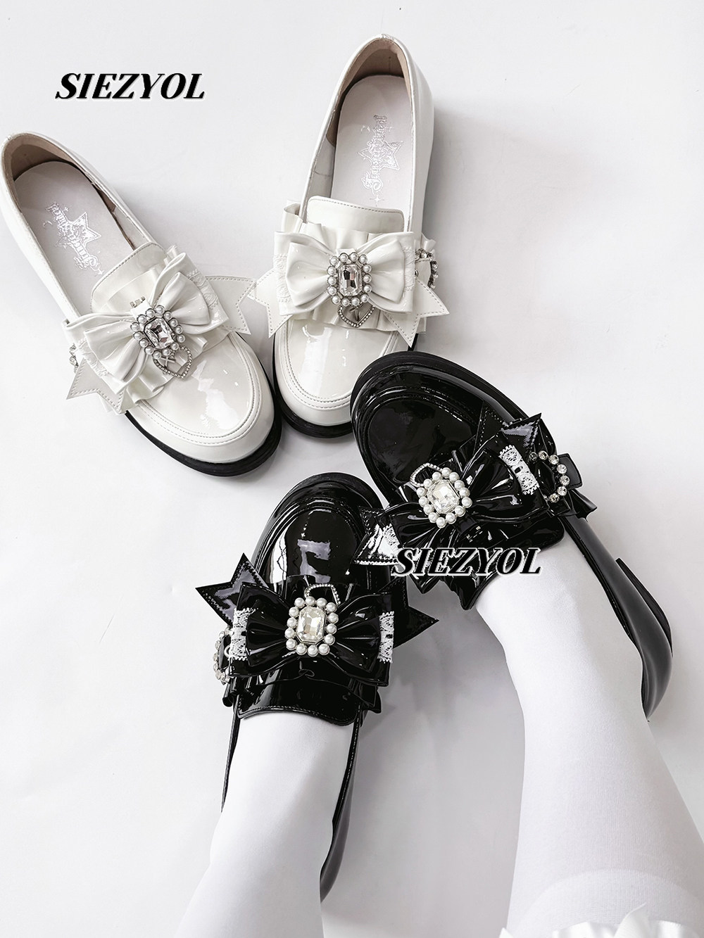 Women'S Shoes - รองเท้าหนังสไตล์ญี่ปุ่นแบบดั้งเดิม ใส่ง่ายที่สุด เหมาะกับลุคสบายๆ รองเท้าแบบสวม รองเท้าโลฟเฟอร์ น่ารักหวานๆ