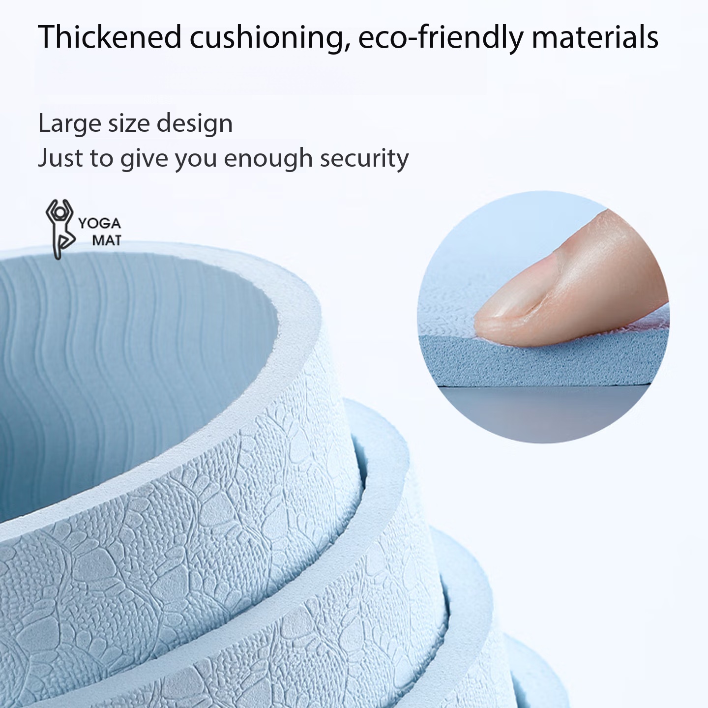 Shock Absorbing Gym Trainers - แผ่นรองพื้นกันลื่นหนา ดูดซับแรงกระแทก ลดเสียงรบกวน สำหรับเครื่องปั่นจักรยานในร่ม ยิมที่บ้าน และการฝึกโยคะ