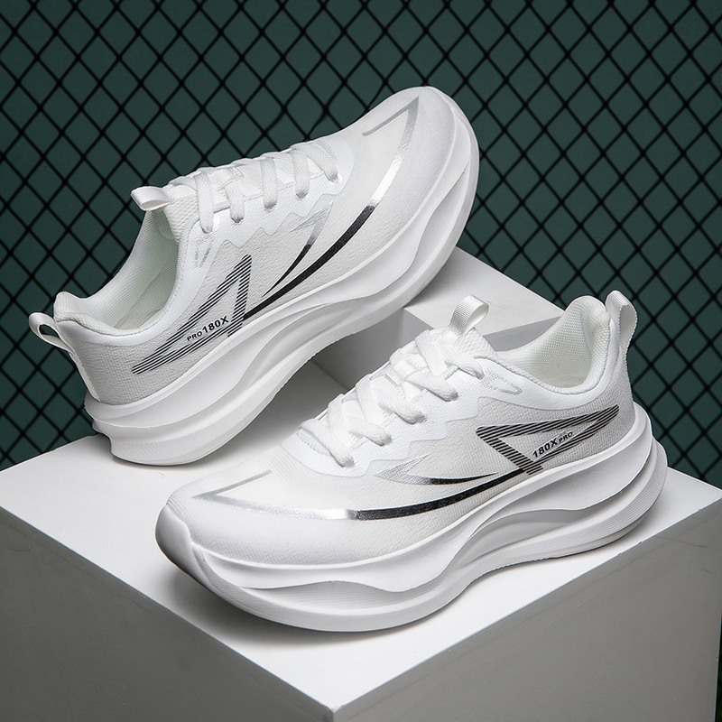 Shock Absorbing Gym Trainers - 2026 ใหม่ผู้ชายรองเท้ากีฬาอัลตร้าไลท์ เมช พลาตฟอร์มรองเท้าวิ่งมาราธอนรองเท้าผ้าใบดูดซับแรงกระแทกกันลื่นจ๊อกกิ้งยิมเทรนเนอร์กีฬา