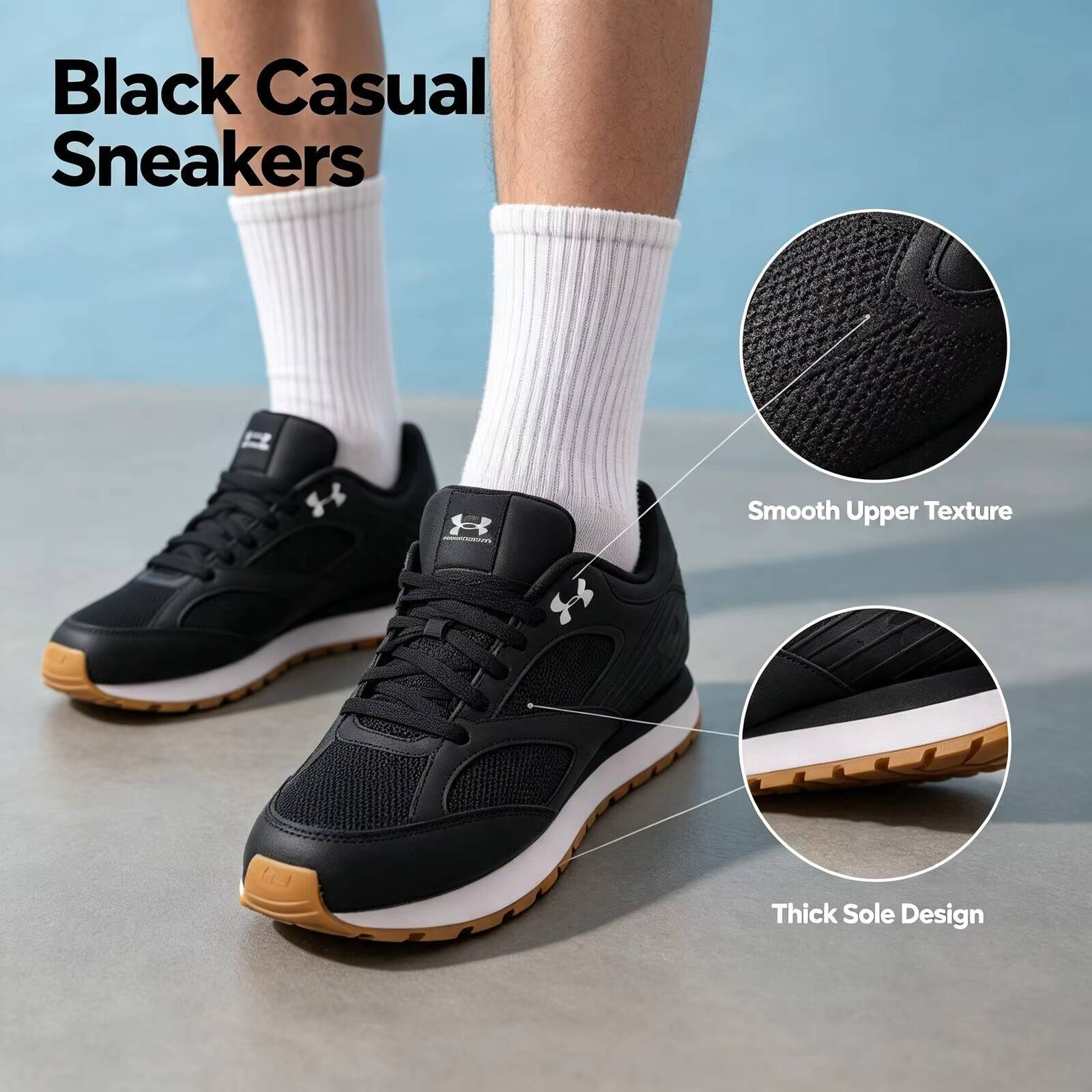 Air Cushion Jogger Shoes Men - รองเท้าวิ่งแบบ Low-Top รุ่นใหม่ของ Under Armour สำหรับผู้ชาย