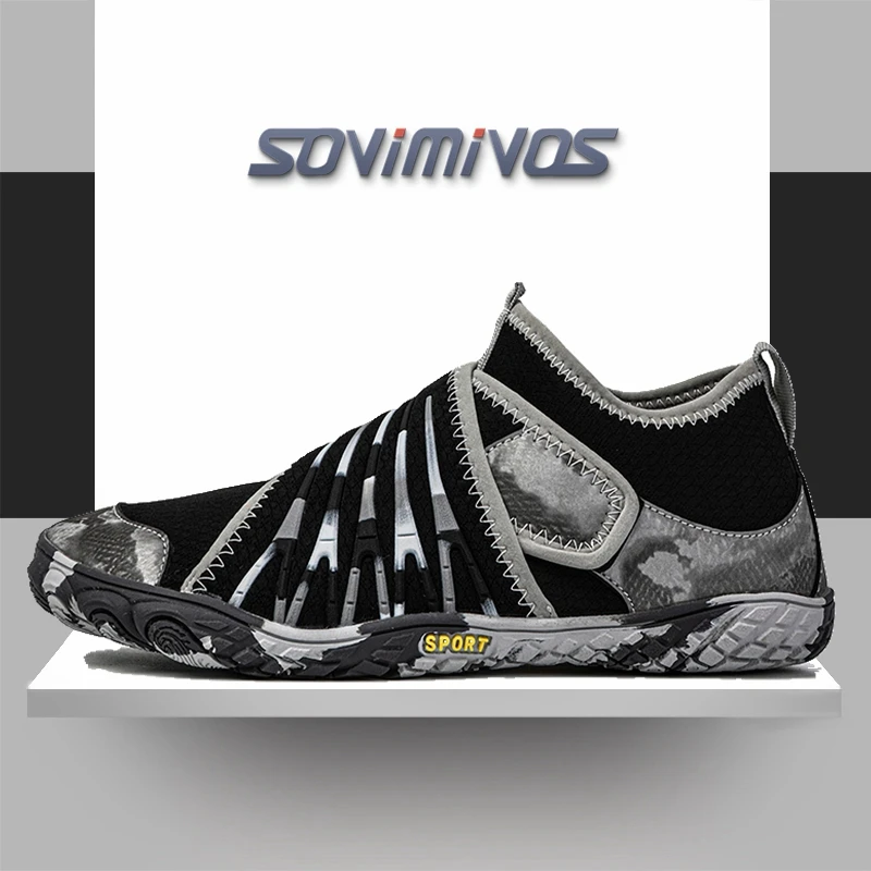 Wide Toe Box Running Sneakers - รองเท้าผู้ชายแบบไม่ใส่ถุงเท้า รองเท้าวิ่งแบบมินิมอล หัวรองเท้ากว้าง รองเท้าผ้าใบ รองเท้าเทนนิส ระบายอากาศได้ดี