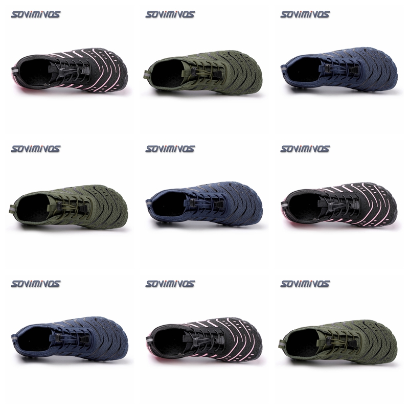 Wide Toe Box Running Sneakers - รองเท้าผู้ชายแบบไม่สวมถุงเท้า หัวกว้างพิเศษ รองเท้าวิ่งเทรล กันลื่น รองเท้าเดินกว้างพิเศษ รองเท้าสำหรับนักมวยปล้ำ