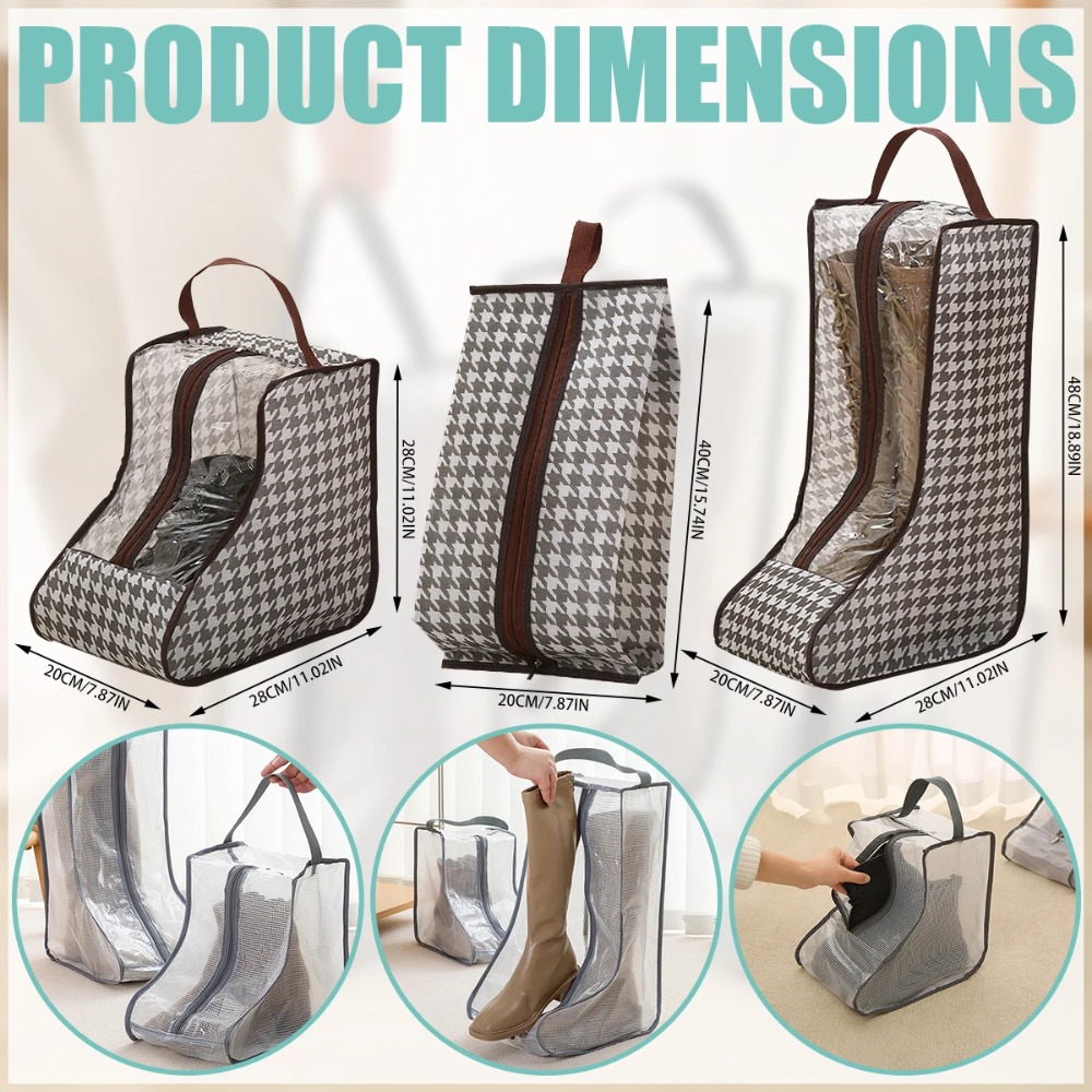 Boots - ถุงเก็บรองเท้ากันน้ำคุณภาพดี ป้องกันความชื้น พับเก็บได้ ป้องกันฝุ่น