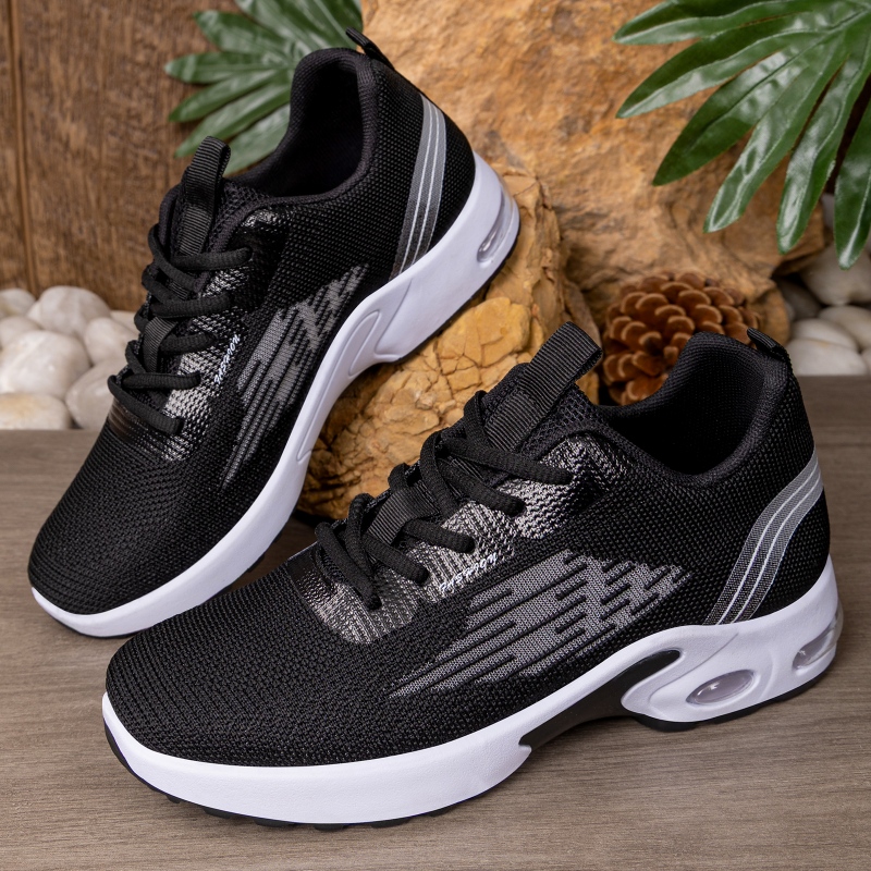 Breathable Mesh Athletic Shoes - รองเท้าผ้าใบแฟชั่นตาข่ายสำหรับผู้หญิงรุ่นใหม่ ระบายอากาศได้ดี มีเชือกผูก เหมาะสำหรับการวิ่งจ๊อกกิ้ง เดินเล่นกลางแจ้ง และสวมใส่ในชีวิตประจำวัน