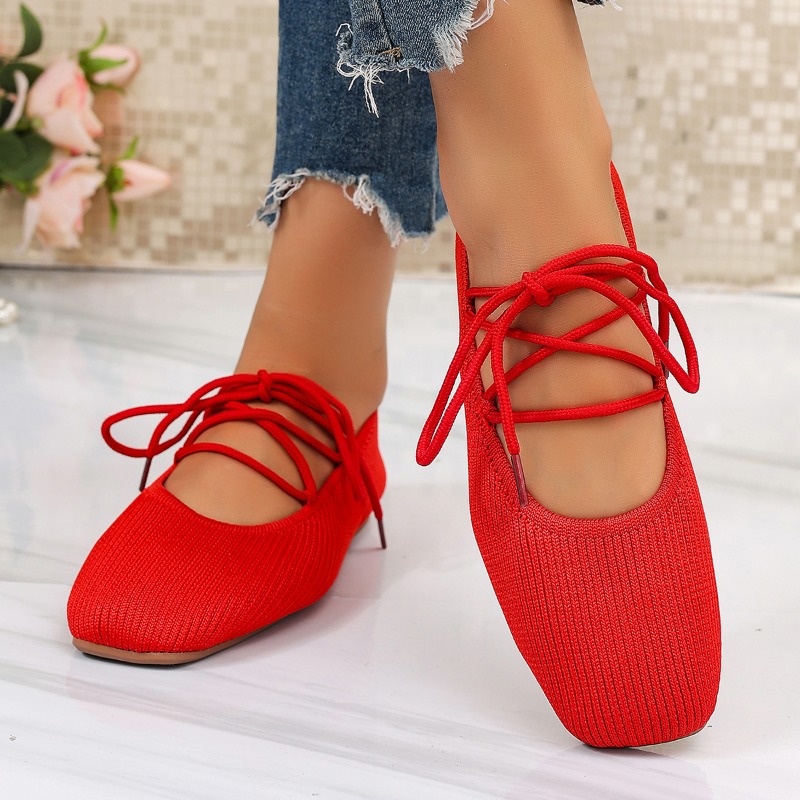 Women'S Shoes - รองเท้าสไตล์แมรี่เจนแบบฝรั่งเศส รุ่นใหม่ประจำฤดูร้อนปี 2026 ระบายอากาศได้ดี น้ำหนักเบา ดีไซน์บัลเลต์