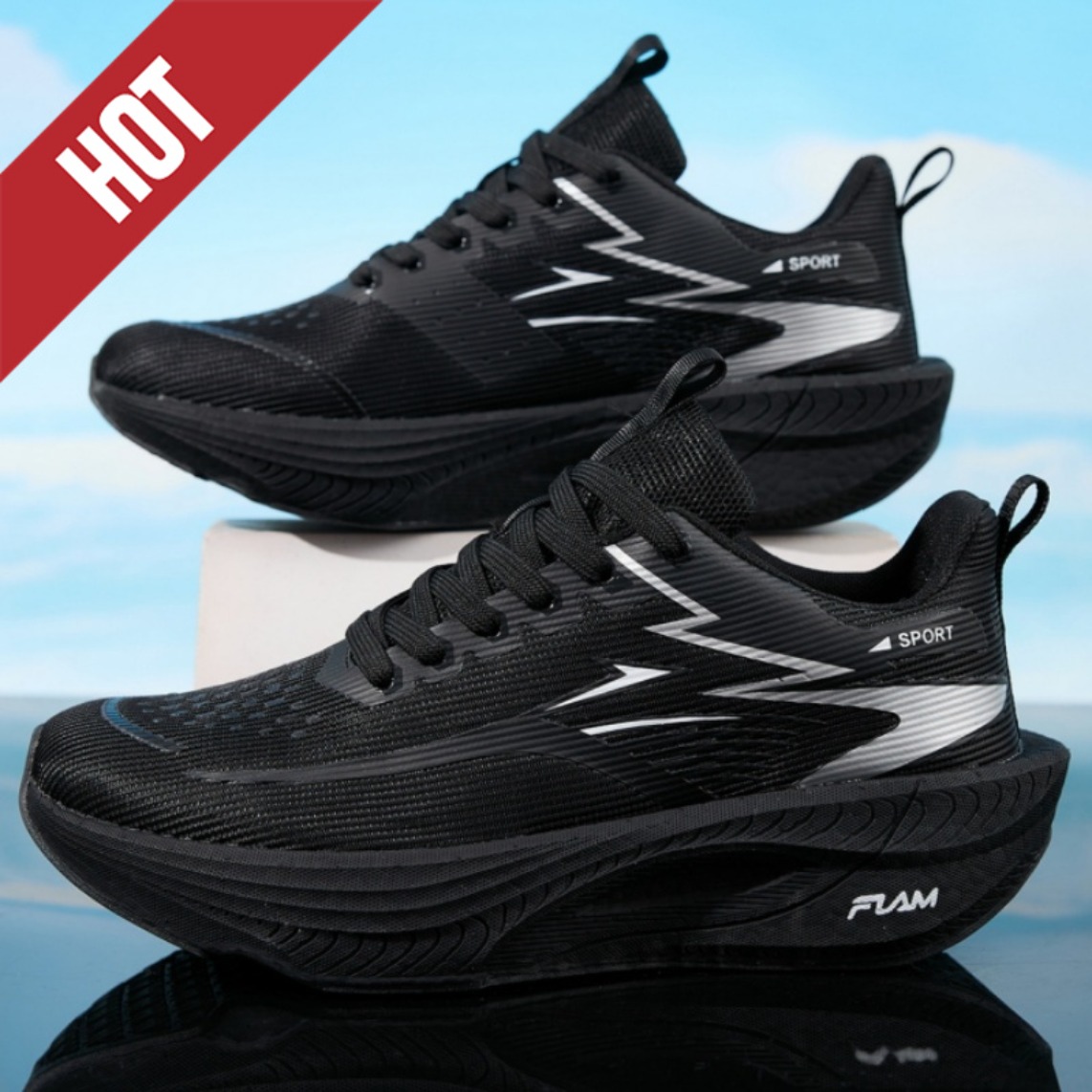 Carbon Plate Marathon Racing Shoes - รองเท้าวิ่งมาราธอนสำหรับผู้ชายและผู้หญิง พื้นคาร์บอน ระบายอากาศได้ดี น้ำหนักเบา กันลื่น เหมาะสำหรับการแข่งขัน