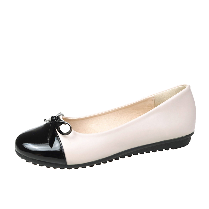 Women'S Shoes - 2026 ใหม่แฟชั่นรองเท้าบัลเลริน่าผู้หญิงรองเท้าส้นเตี้ยแบบสบายไม่ลื่นรองเท้าหนังรองเท้าส้นเตี้ยโบว์โบว์ สง่างามรองเท้าผู้หญิง 35-43
