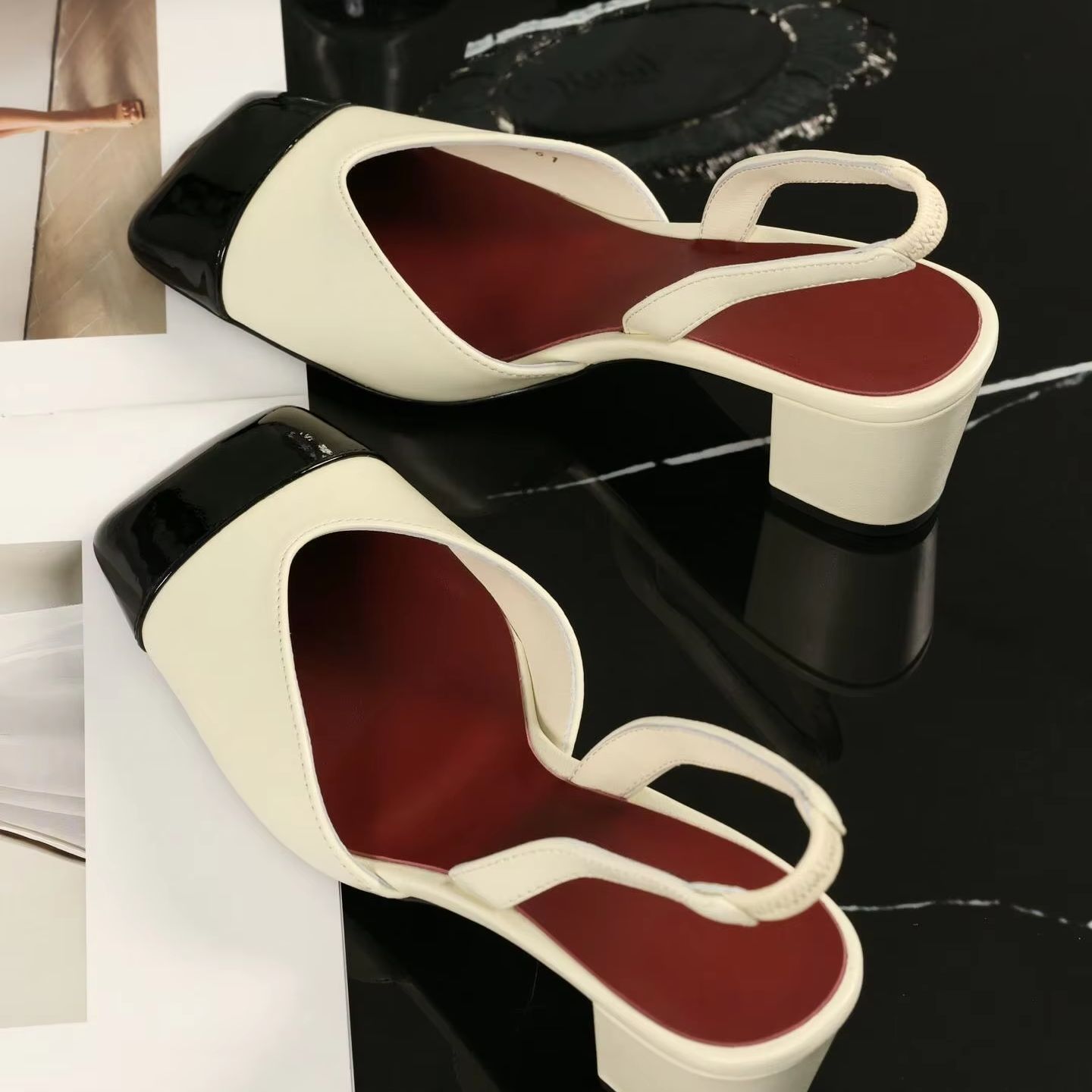 รองเท้าส้นสูงแบบสลิงแบ็คสำหรับ - Sandals บทวิจารณ์และราคา