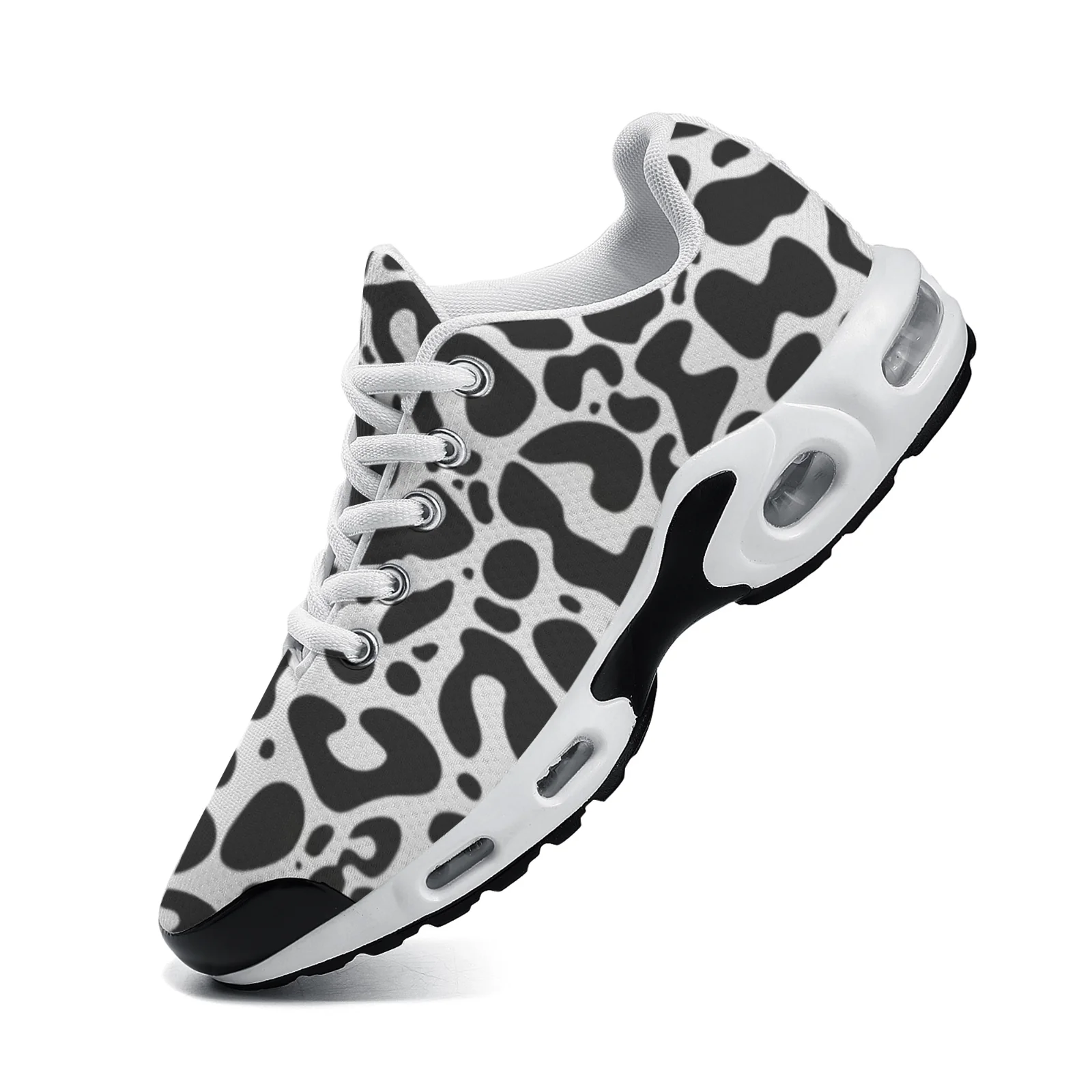 รองเท้าลำลองลายเสือดาวสีดำปรับ - Breathable Mesh Athletic Shoes บทวิจารณ์และราคา