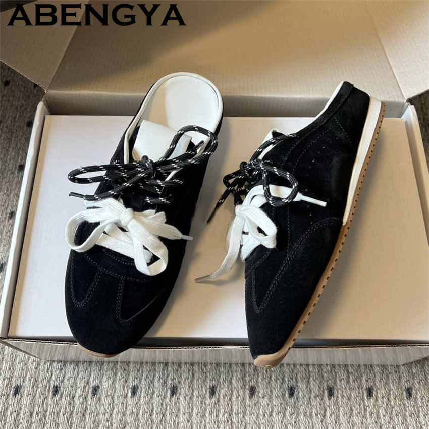 รองเท้าสลิปเปอร์แบบผูกเชือกสำห - Running Shoes บทวิจารณ์และราคา