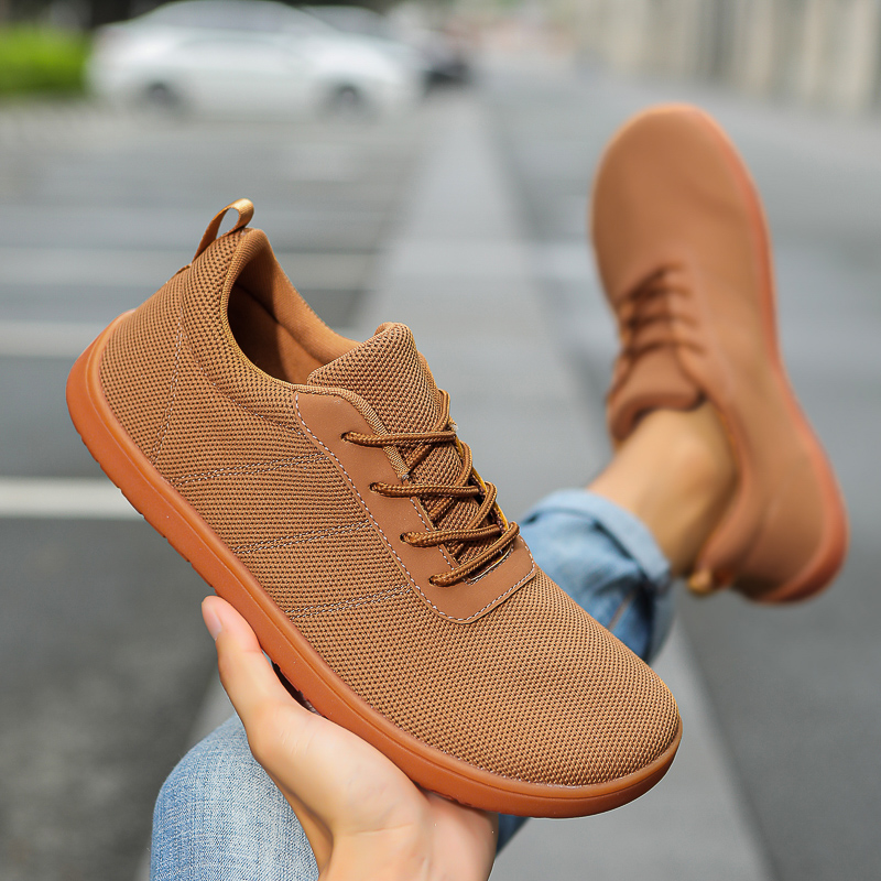 รองเท้าผ้าใบมินิมอลสำหรับผู้ชา - Wide Toe Box Running Sneakers บทวิจารณ์และราคา