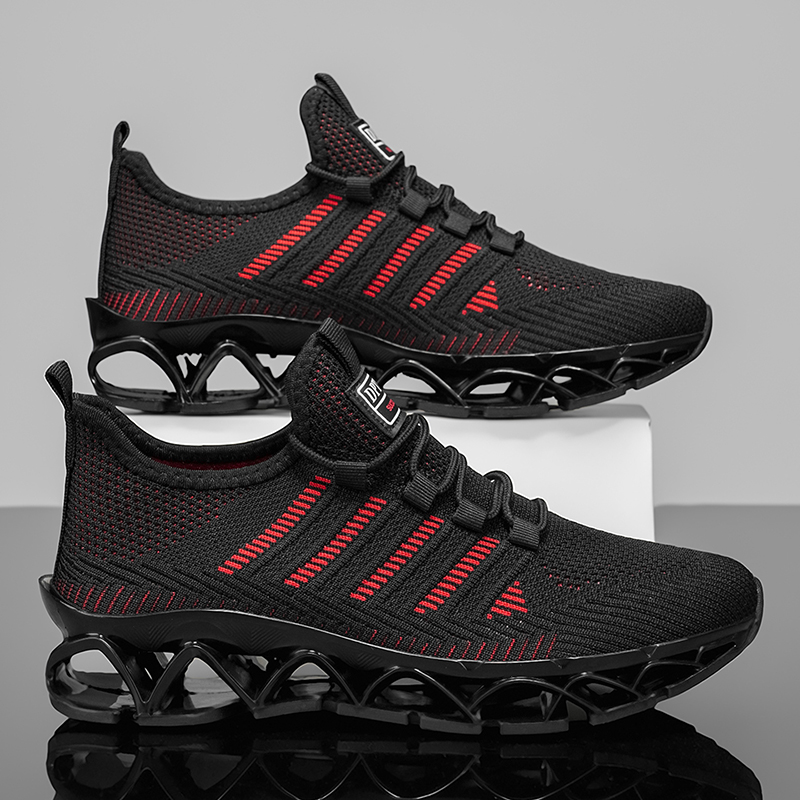 รองเท้าผู้ชาย รองเท้าผ้าใบลำลอ - Shock Absorbing Gym Trainers บทวิจารณ์และราคา