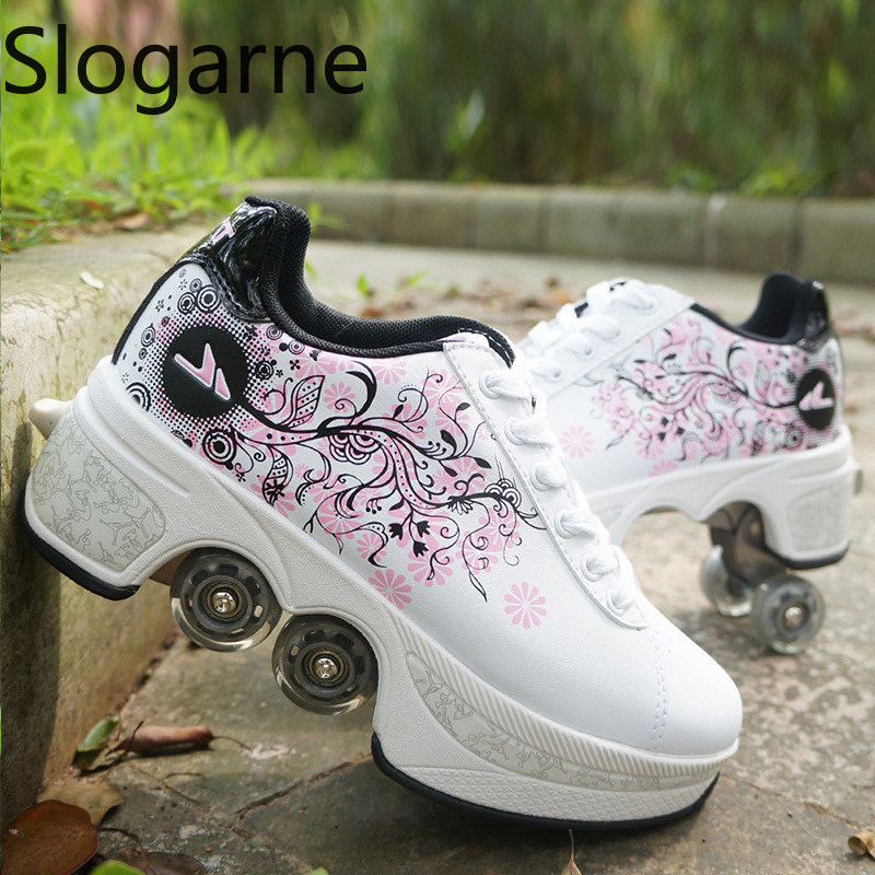 รองเท้าสเก็ตแบบมีล้อ 4 ล้อ สำห - Men'S Shoes บทวิจารณ์และราคา