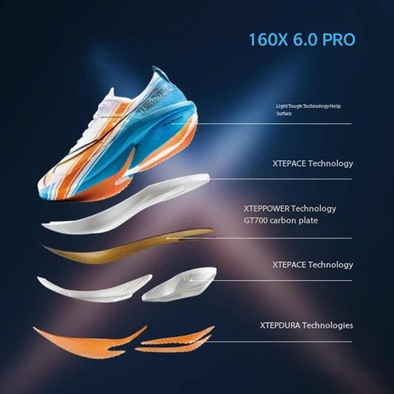 รองเท้าวิ่ง Xtep 160X 6.5 PRO  - Carbon Plate Marathon Racing Shoes บทวิจารณ์และราคา