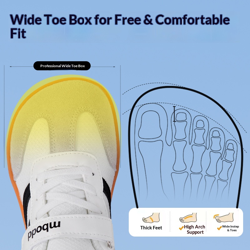 รองเท้าเด็กแบบสวม ไม่มีเชือก ส - Wide Toe Box Running Sneakers บทวิจารณ์และราคา