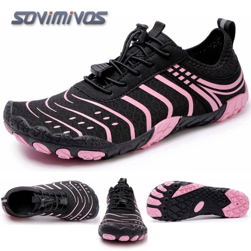 รองเท้าผู้ชายแบบไม่สวมถุงเท้า  - Wide Toe Box Running Sneakers บทวิจารณ์และราคา