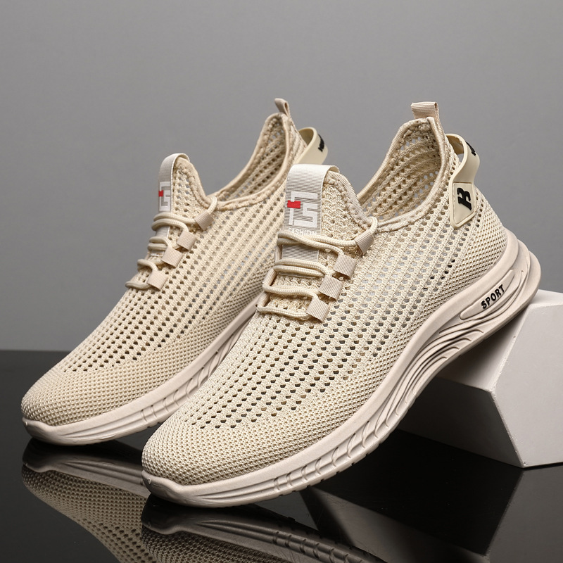 รองเท้าผ้าใบถักตาข่ายน้ำหนักเบ - Shock Absorbing Gym Trainers บทวิจารณ์และราคา