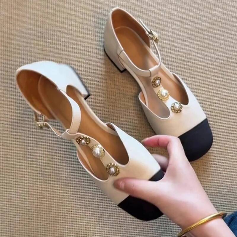 รองเท้าส้นสูงหัวเหลี่ยมสำหรับผ - Sandals บทวิจารณ์และราคา