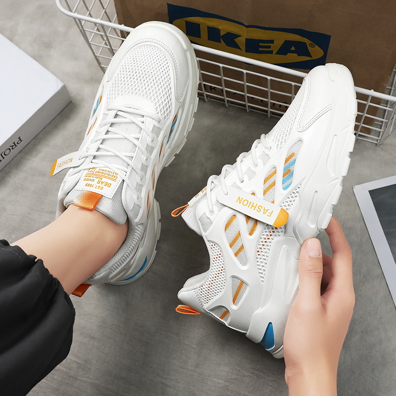 รองเท้าผ้าใบแบบผูกเชือกพื้นหนา - Shock Absorbing Gym Trainers บทวิจารณ์และราคา