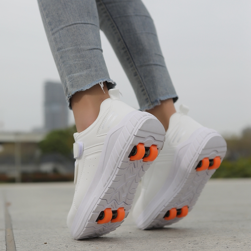 รองเท้าสเก็ตเด็กแบบมีล้อ 4 ล้อ - Running Shoes บทวิจารณ์และราคา